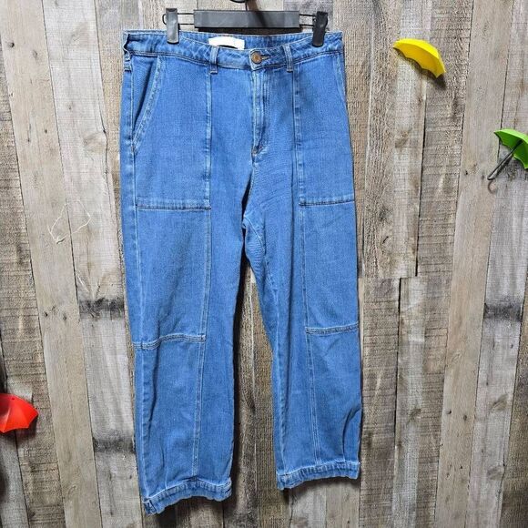 See By Chloe Button-Cuff Panelled High-Rise Jeans - Picture 2 of 6